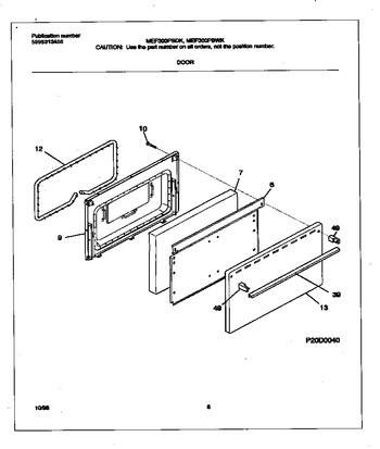 Diagram for MEF300PBWK