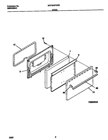 Diagram for MEF300PXWD