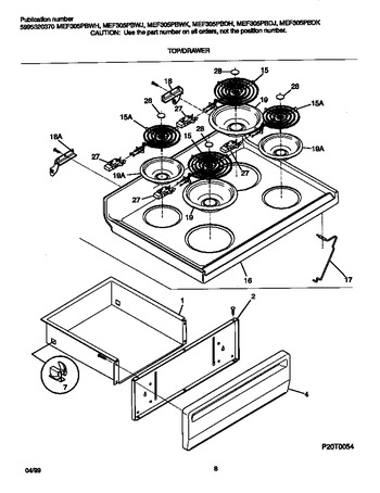 Diagram for MEF305PBWJ