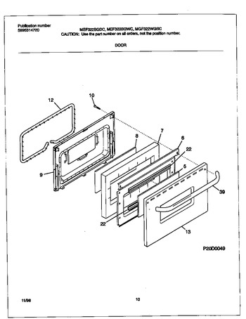 Diagram for MEF322WGSC