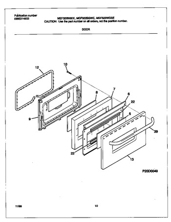 Diagram for MEF322WGSE