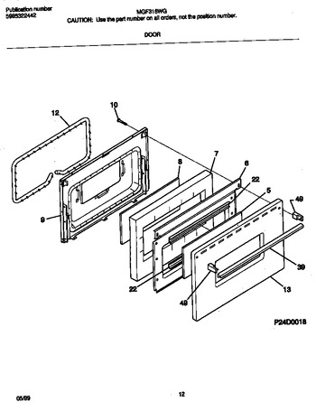 Diagram for MGF316WGSC