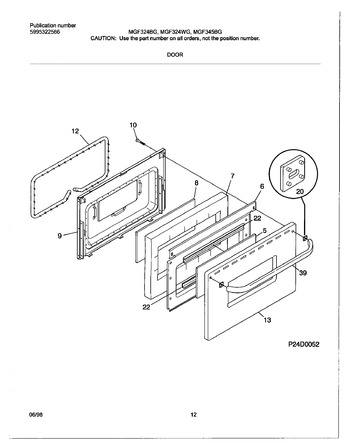 Diagram for MGF324WGSD