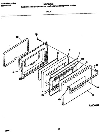 Diagram for MGF326WGSD