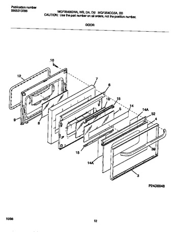 Diagram for MGF354CGSB