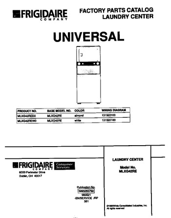 Diagram for MLXG42REW0