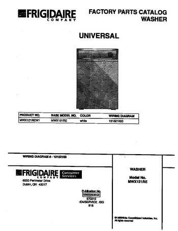 Diagram for MWX121REW1