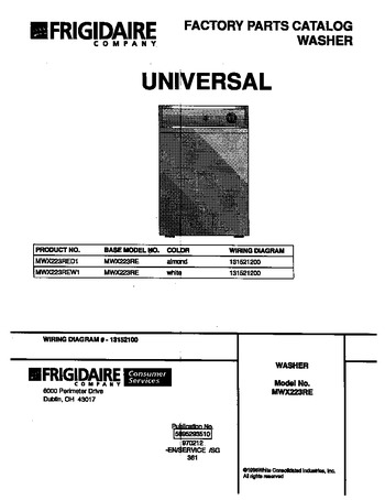 Diagram for MWX223REW1