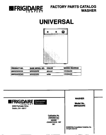 Diagram for MWX233RED0