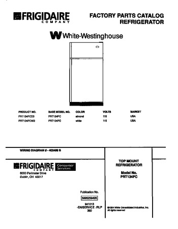 Diagram for PRT134PCW3