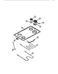 Diagram for 04 - Cook Top, Surface Units, Drip Pans