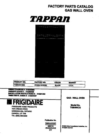 Diagram for TGB500CGB2