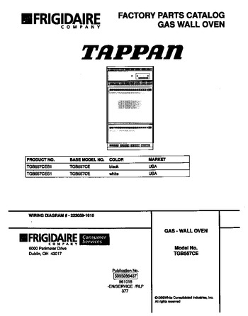 Diagram for TGB557CES1