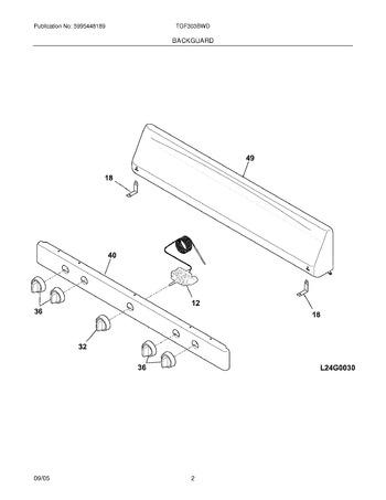 Diagram for TGF303BWD