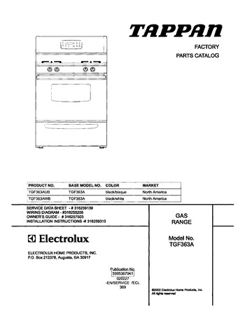 Diagram for TGF363AWB