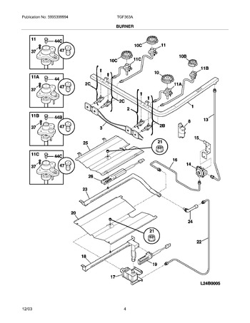 Diagram for TGF363AWE