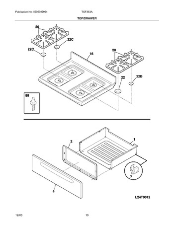 Diagram for TGF363AWE