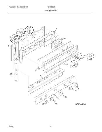 Diagram for TGF605EW2