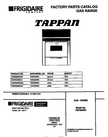 Diagram for TGF605WCW1