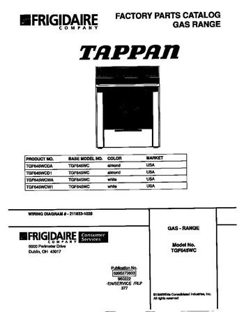 Diagram for TGF645WCW1