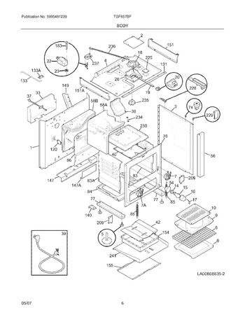 Diagram for TGF657BFW9