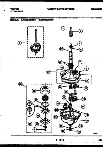 Diagram for TWX233RBD0