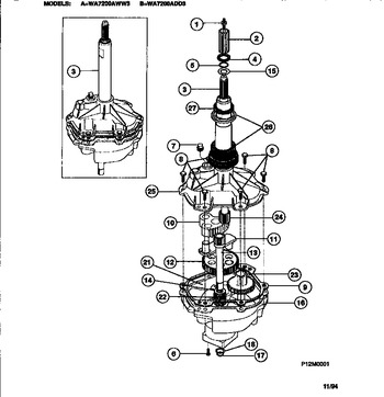 Diagram for WA7200AWW3