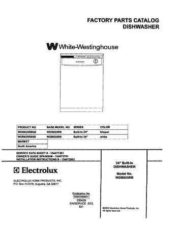 Diagram for WDB635RBS0