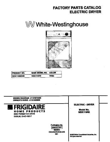 Diagram for WDE116REW0