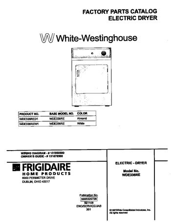 Diagram for WDE336REW1