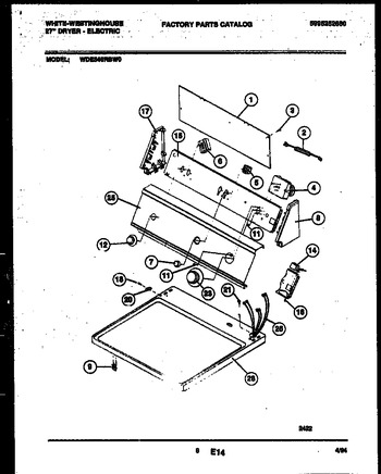 Diagram for WDE546RBW0