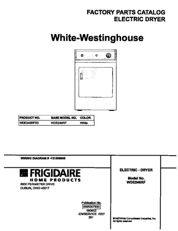 Diagram for WDE546RFS0