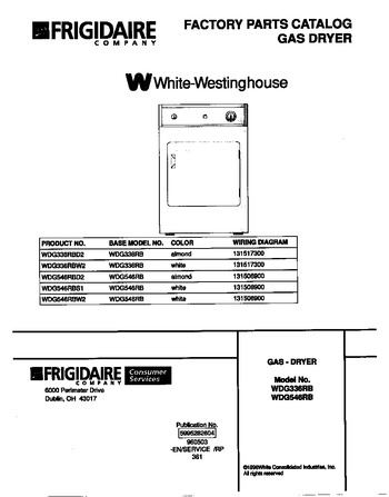 Diagram for WDG336RBW2