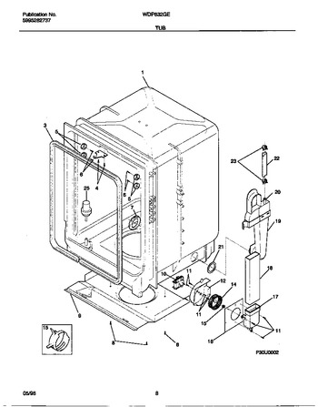 Diagram for WDP632GER0