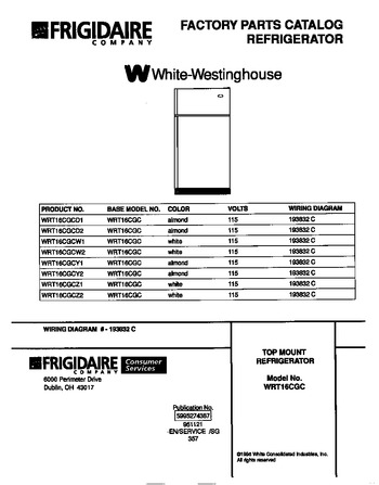 Diagram for WRT16CGCW2