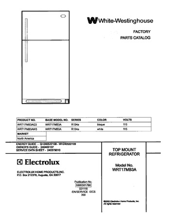 Diagram for WRT17MB3AW3