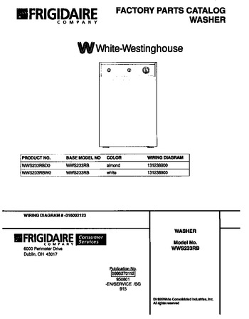 Diagram for WWS233RBD0