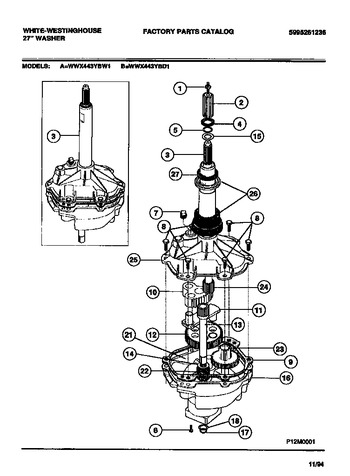 Diagram for WWX443YBW1