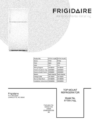 Diagram for FFTR1715LWC