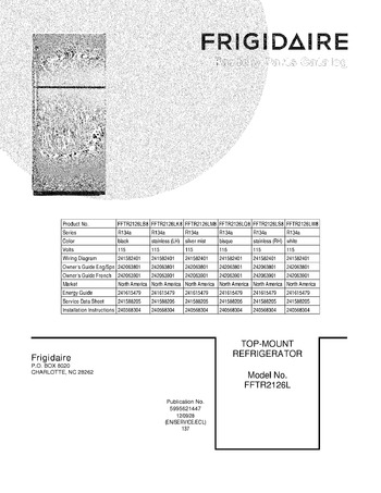 Diagram for FFTR2126LB8