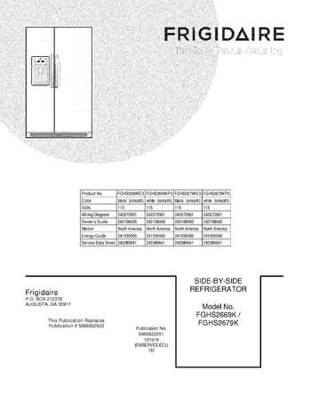 Diagram for FGHS2669KE3