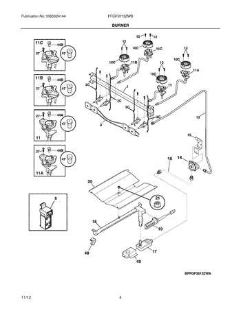 Diagram for FFGF3013ZWB