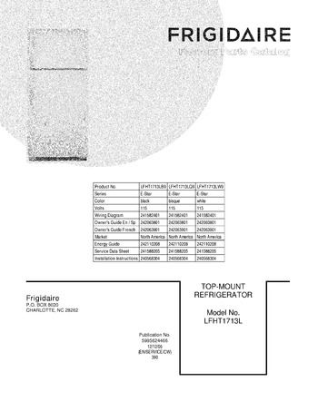 Diagram for LFHT1713LW9