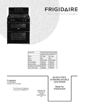 Diagram for FGGF301DNBA