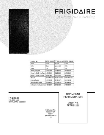 Diagram for FFTR2126LWB