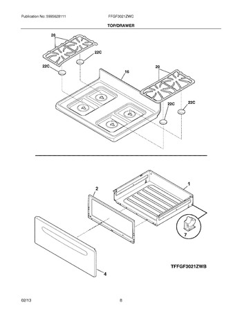 Diagram for FFGF3021ZWC