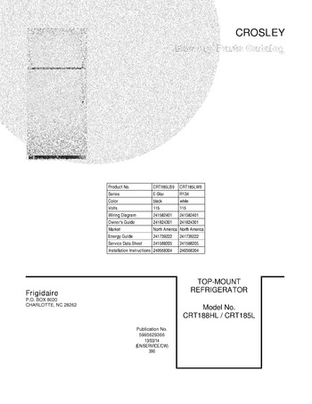 Diagram for CRT185LB9