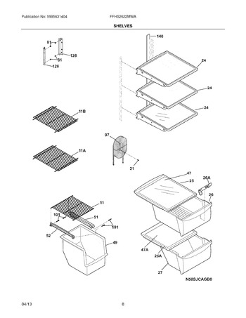 Diagram for FFHS2622MWA