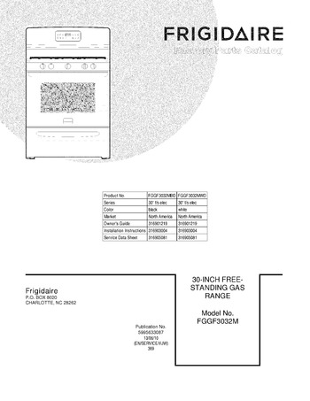 Diagram for FGGF3032MWD