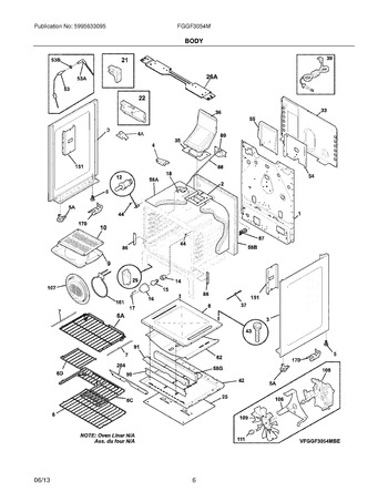 Diagram for FGGF3054MBE